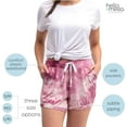 thumbnail image 4 of Hello Mello Dyes The Limit Soft Pajama Lounge Shorts, Orchid Large/X-Large (Women's), 4 of 7