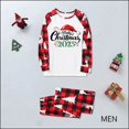 thumbnail image 2 of Odeerbi Christmas Pajamas for Family Holiday Long Sleeve Family Christmas Pajamas Matching Sets Dad Parent Child Outfit Printed Loungewear Two-Piece Sleepwear Xmas PJs Set White, 2 of 5