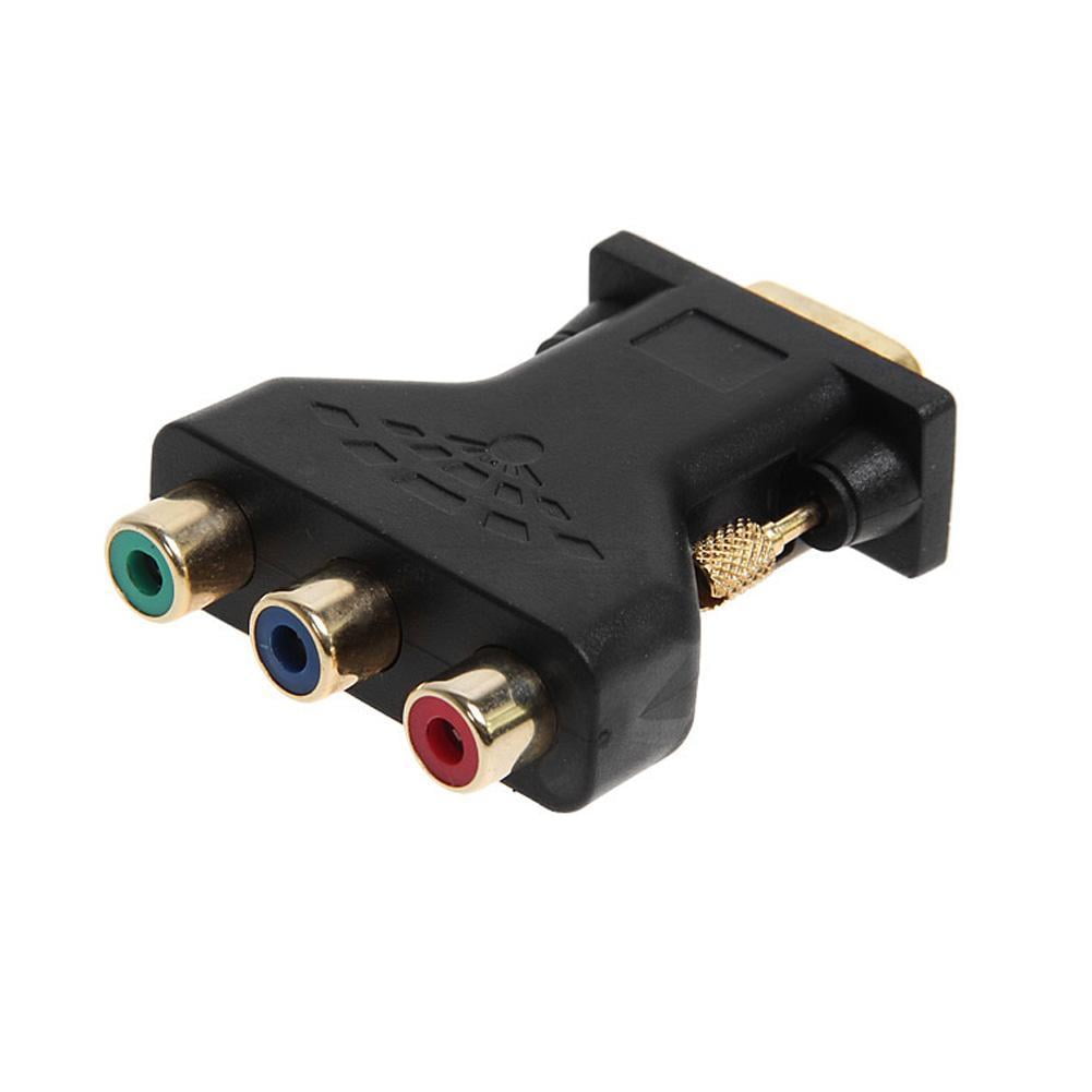 RCA RGB Video Female To HD 15-Pin VGA Component Video Converter Adapter TV LCD 