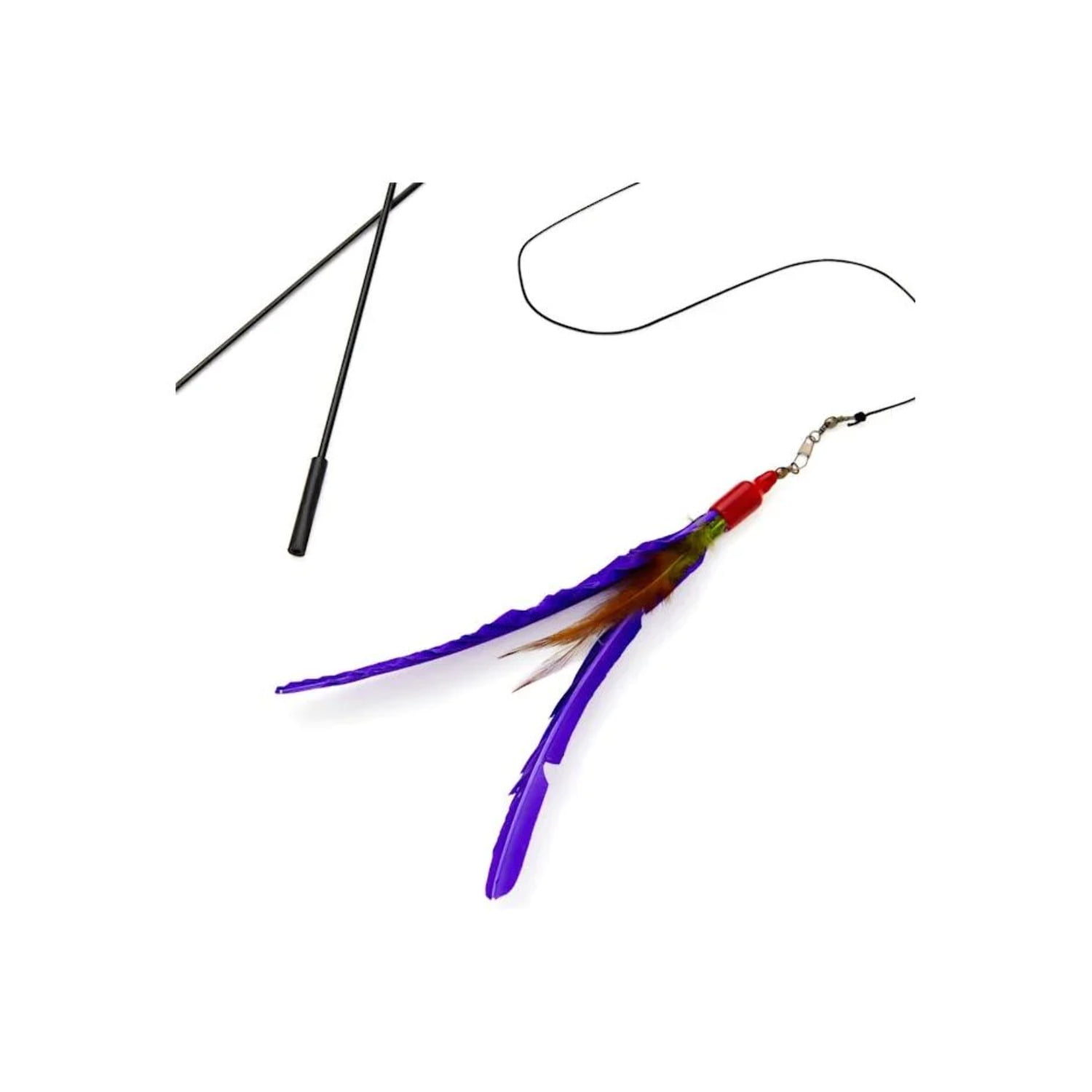 Da Bird Interactive Flying Feather Cat Toy with Pull Apart Rod Walmart