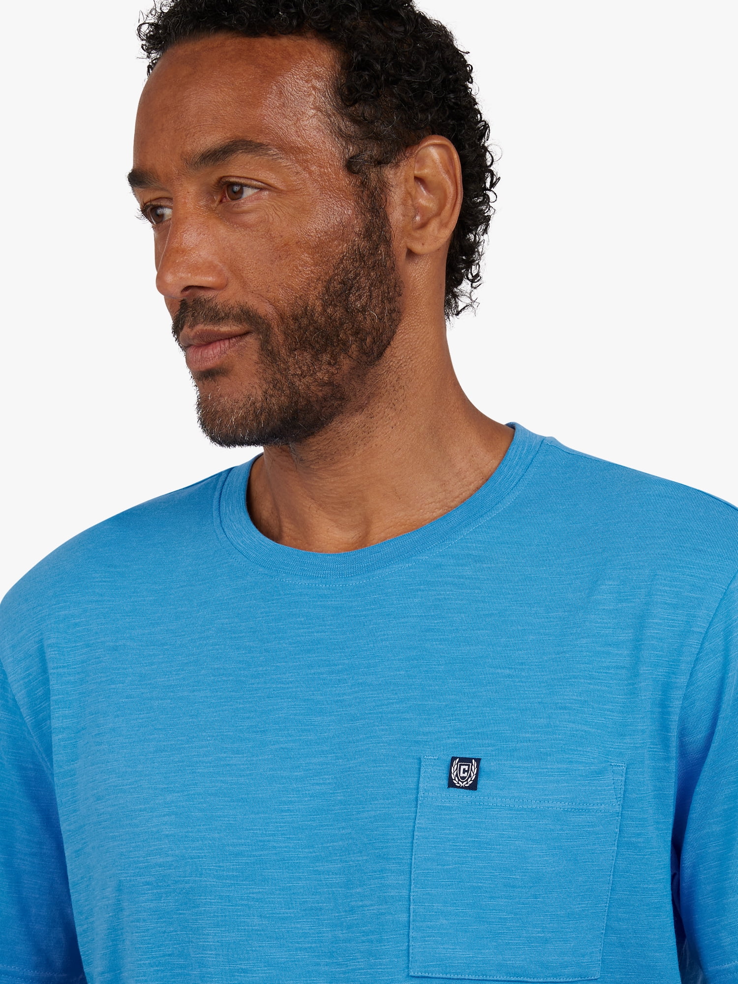 Men's and Big Men's Seacoast Wash Slub Pocket T-Shirt, Sizes S-3XL