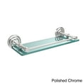 thumbnail image 5 of Que New 16-in Tempered Glass Shelf with Gallery Rail in Satin Chrome, 5 of 5