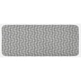 thumbnail image 1 of Geometric Kitchen Mat, Minimalist Zig Zag Striped Overlapping Lines Abstract Urban Style Indie Art Deco, Plush Decorative Kitchen Mat with Non Slip Backing, 47" X 19", Black White, by Ambesonne, 1 of 1