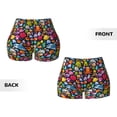 thumbnail image 3 of Rocae Underwater Diving Animals for Women's Quick-Dry Running Shorts,Ladies Active Athletic Apparel Yoga Workout Gym Running Volleyball Spandex Shorts XX-Large, 3 of 9