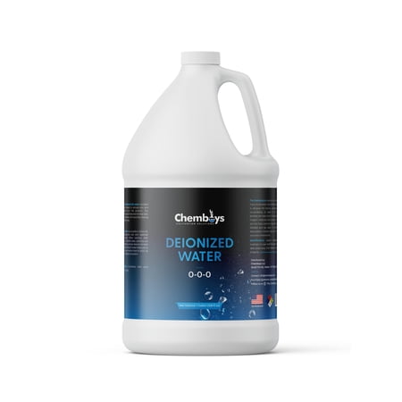DIYChemicals Deionized Water (DI) ? Filtered Demineralized Water Purification Softener Solution for Cleaning, Cosmetics, Automotive, Laboratory Equipment, Plants ? Bulk DI | 1 Pint (16 fl oz)