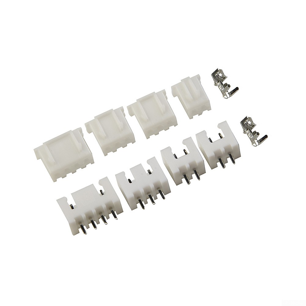UHUSE 250pcs 2.54mm 2/3/4 pin Connector Plug + Terminal Socket Header Wire Adaptor - image 4 of 5