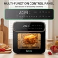 thumbnail image 3 of Behome 12.68QT Air Fryer Oven,8-in-1 Functions Digital Airfryer with Visible Window, 3-Layer Cooking Air Fryer for Crisps, Bakes, Roasts,1600W,Black, 3 of 7