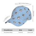 thumbnail image 2 of Disketp French Bulldog2 Print Baseball Caps for Outdoor Sports Fashion Casual Outdoor Caps Men Women, 2 of 6