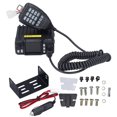 thumbnail image 1 of Mini Radio Móvil para Coche Quad Band 200 Canales VHF 136‑174MHz 220‑270MHz Retroiluminación con Micrófono de Mano, 1 of 11