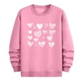 thumbnail image 3 of Ceisia Men's Regular-Fit Crew-Neck Double-Heart Hand-Drawn Printed Casual Sweatshirt Gift, 3 of 6