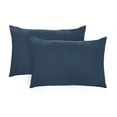 thumbnail image 4 of PiccoCasa 2 Pack Microfiber Pillowcases 20"x26" Envelope Closure Pillow Covers, Navy, 4 of 6