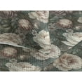 thumbnail image 3 of Ambesonne Floral Boho Quilted Bedspread Set 3 Pcs, Melancholic Flowers Art, Twin, Pale Peach Jade Green, 3 of 4