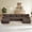 Brown, variant on YWEN 142" Oversized Cloud Sectional Couches Boneless Sofa for Living Room, Fluffy Corduroy Upholstered Corner Couch, Deep Seat Large Modular Sectional Sofa with Ottomans for Living Room