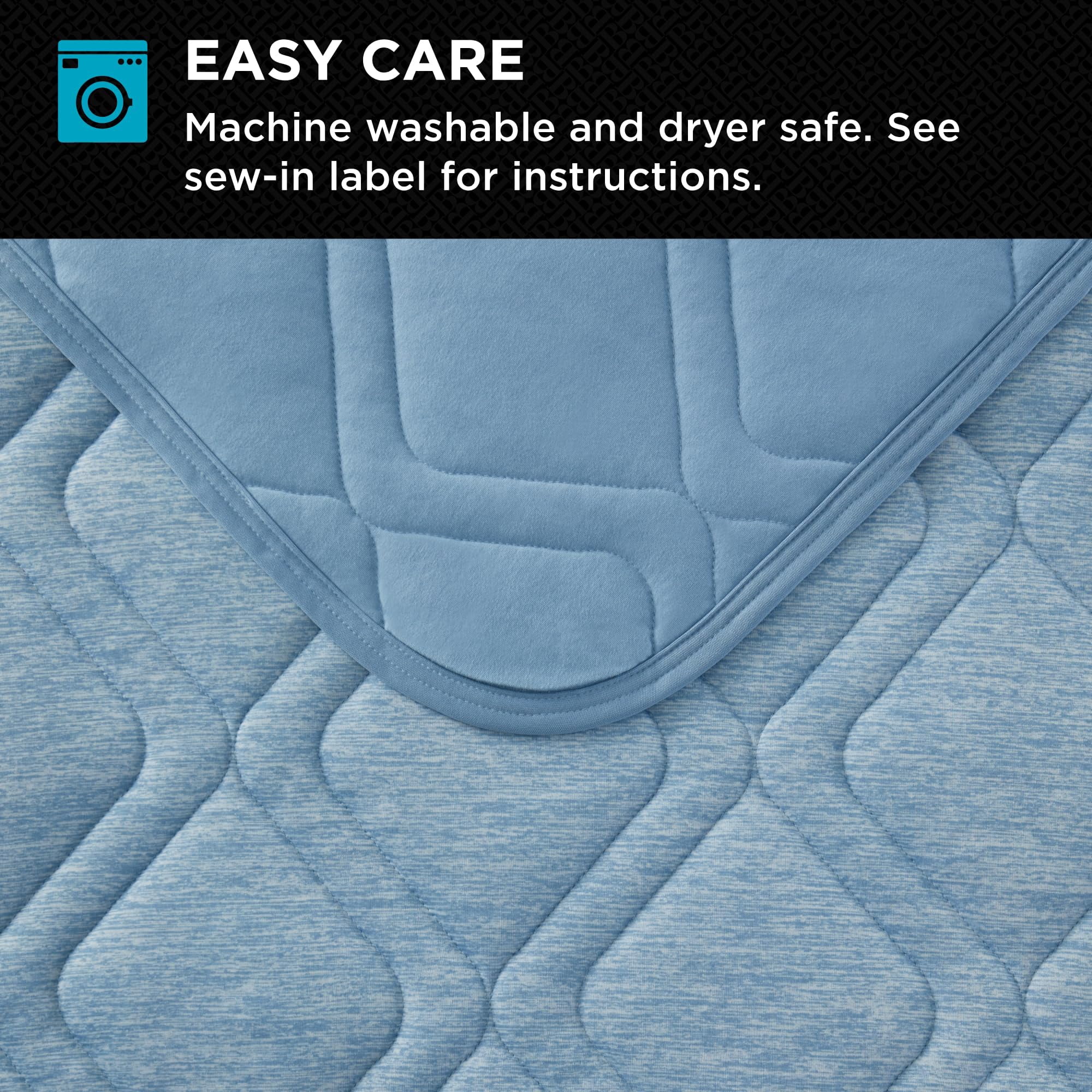 Brookstone Cooling Comfort Throw - Innovative Cooling Dual-Sided Throw - Oversized Cool Blanket for Hot Sleepers - Cooling Blankets for Sleeping - Nylon and Polyethylene Cooling Blanket - Faded Denim