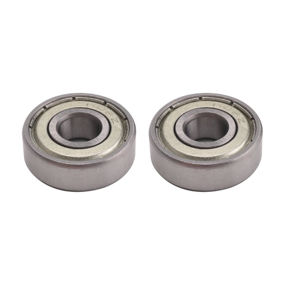 2 Pcs Single Shielded 608Z Miniature Deep Groove Ball Bearings