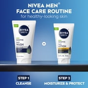 NIVEA MEN Sensitive Face Wash with VitaminPro Complex, Alcohol-Free Mens Face Wash, 5 fl oz