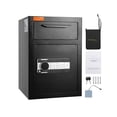 thumbnail image 2 of 1.7/2.5 Cub Depository Safe Deposit Safe Electronic Code Lock & 2 Keys Business Drop Slot Safe for Cash Mail in Home Hotle ,Your Exclusive Wealth Manager, 2 of 7