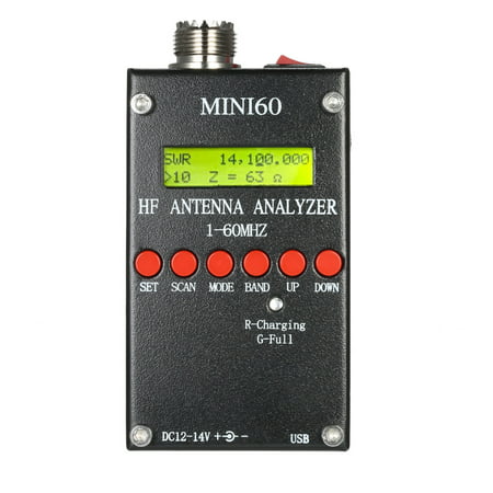 Mini60 Antenna Analyzer Meter 1-60MHz SARK100 AD9851 HF ANT SWR for Ham Radio (Best Ham Radio Antenna Analyzer)
