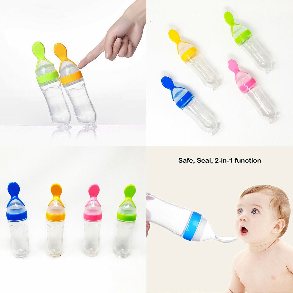 Baby Spoon Feeder Milk Bottle Silicone - Btltoys