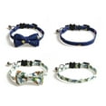 thumbnail image 6 of Yidarton New Pet Bow Cat Collar With Bell Cat Safety Button Rainbow Universe Series Ocean, 6 of 8