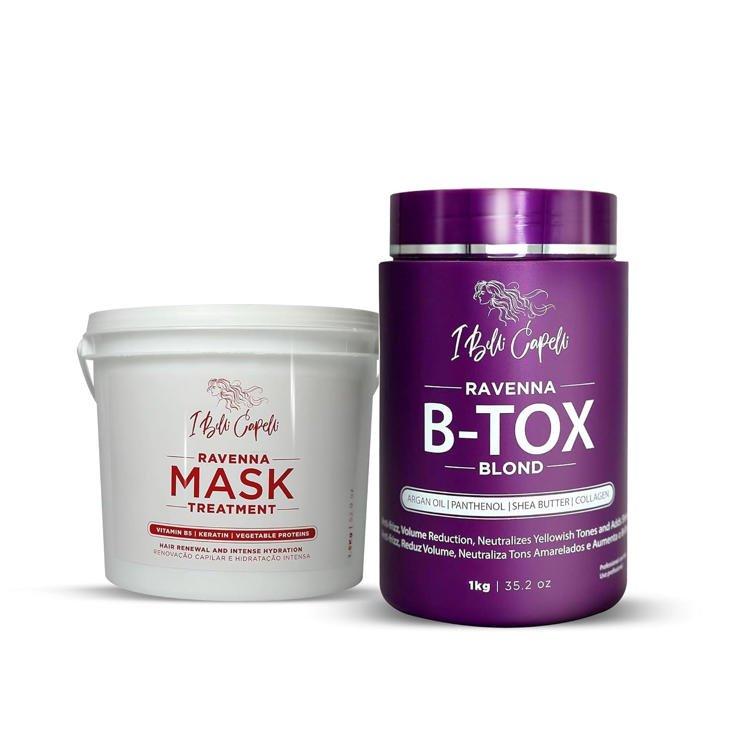 I Belli Capelli Ravenna B-tox Repair Mask Hair Rejuvenation Anti