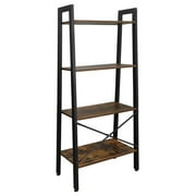 Vintage Ladder Shelf Stand for Storage, Display, Books and Plants, 4-Tier