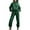 Green1, variant on Plebaso Women's 2 Piece Outfits Sweatsuit Long Sleeve Hoodies Tracksuit Jogger Sweatpants Sweat Outfits