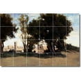 thumbnail image 1 of Ceramic Tile Mural-Jean Corot Country Painting 195. 36" w x 24" h using (24) 6 x 6 ceramic tiles, 1 of 3