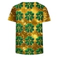 thumbnail image 5 of Women's All Over Print Tees St. Patrick’S Day Graphic Top 2026 Summer T Shirts Casual Round Neck Clothing Soft Breathable Shirts Vintage Shamrock Outfits Relaxed Fit Pullover, 5 of 7