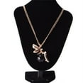 thumbnail image 4 of PENGXIANG 1PC Mode Femmes Cristal Fée Ange Aile Pendentif Longue Chaîne Pull Collier Cadeau, 4 of 8