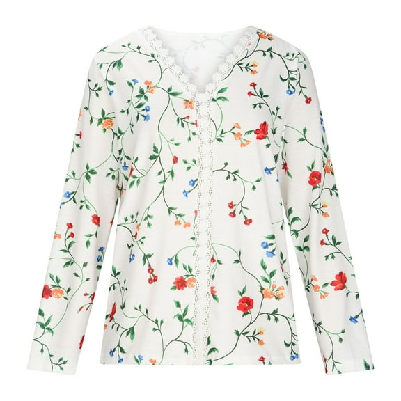 Patlollav Womens Plus Size Tops Lace Blouses