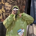 thumbnail image 4 of Otoño Hombres De Gran Tamaño Suelto Cuello Redondo Casual Hip-hop Sudadera Con Capucha Mujeres Y Oversize Manga Larga Amantes De Dibujos Animados Pistola De Agua Graffiti Chamarra Ropa De Abrigo Parej, 4 of 4