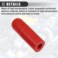 thumbnail image 6 of 1 Set Universal Car Silicone Coolant Cap with Clamp for Coolant Heater Bypass 0.39" 10mm ID, 6 of 6