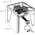 thumbnail image 5 of 64QT Stainless Steel Pot with 200,000 BTU Propane Burner - Seafood Boil Pot, Crab Boil Pot, Lobster Pot, Shrimp Boil Pot, Tamale Steamer Pot with Basket and Turkey Fryer Burner, 5 of 8