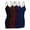 Black, Burgundy, Navy, variant on Women Camisole Built in Bra Wireless Fabric Support Long Layering Cami, Large, 3Pk Black
