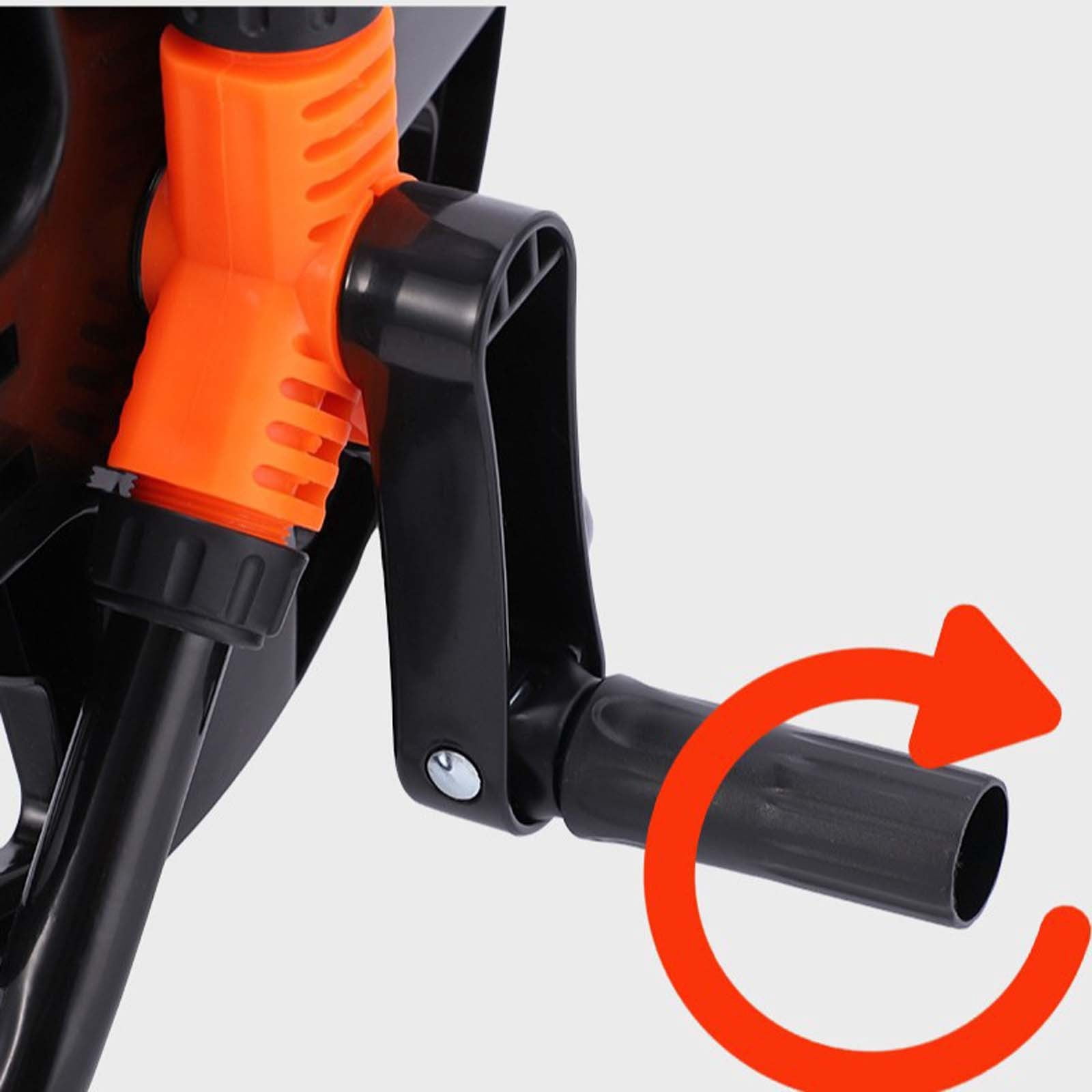 Garden Hose Reel Wall Mount, QQZ Durable Outdoor Water Hose Storage Holder, Heavy Duty All Weather Hose Organizer for Yard Lawn Watering