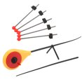 thumbnail image 4 of <p>Yellow Mini Ice Fishing Rod, Wear  Waterproof High Strength Lightweight Durable Winter Fishing Rod With Red Ball  For Rivers</p>, 4 of 7