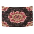 thumbnail image 5 of Wobogo Pink Mandala Flowers Tapestry 60×51in Home Living Room Bedroom Wall Hanging Ornaments, 5 of 10