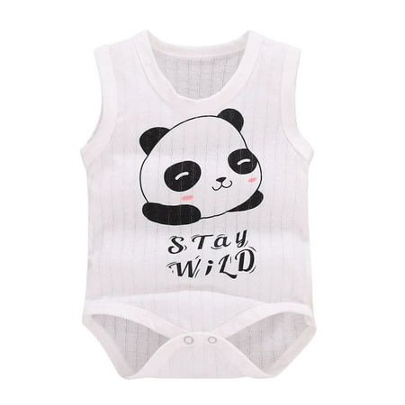 

PEASKJP Infant-And-Toddler-Bodysuits White 12-18 Months