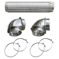 BDB110050 Semi-Rigid Dryer Vent Kit with Close Elbow, Silver