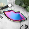 thumbnail image 5 of Stainless Lip Shaped Tray, 9.5X4.3inch Decorative Vanity Tray, Metal Jewelry Organizer, Cosmetic Storage Tray, Vanity Dresser Dish, Jewelry Display Holder, Multi Purpose Decor Tray, 5 of 5