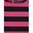 thumbnail image 7 of MODA NOVA Juniors Unlined Round Neck Elbow Sleeves Slim Fit Casual T-Shirt Red Black 3XL, 7 of 7