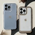 thumbnail image 4 of Funda de silicona transparente a prueba de golpes para iPhone, carcasa dura de acrílico para iPhone 15, 14, 13, 12 Mini, 11 Pro, XS, Max, X, XR, 7, 8 Plus, 4 of 5
