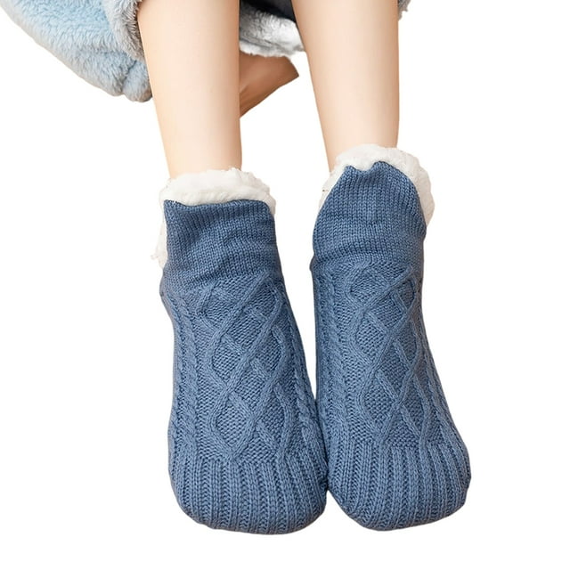 Sonducket 2 piezas de calcetín grueso para niños, calcetín y transpirable, calcetería cómoda, calcetín para el hogar, dormitorio, sala de estar Accesorios de disfraces Azul 40 a 42 Sonducket AP012944-05B