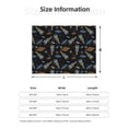 thumbnail image 5 of Zufioo Space Rocket Print Horizontal Flannel Blanket, Anti-wrinkle, Anti-shrinkage, Anti-allergic Plush Blanket, Household Items Suitable for Bedroom-60"x50", 5 of 6