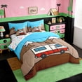 thumbnail image 2 of Erosebridal Camping Camper 7-Piece Twin Bedding Sets,Outdoor Adventure Theme Bedding Comforter Set For Boys Kids,Reversible, 2 of 7