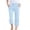 Light Blue-e, variant on WDDDD Women’s Cotton Linen Capri Pants Wide Leg Loose Fit Drawstring Elastic Waist Casual Summer XXXXL