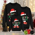thumbnail image 2 of TTUHYWXI Matching Family Christmas Sweatshirts, Xmas Ugly Funny Jumper Long Sleeve Holiday Pullover Tops for Mom Dad Clothes (Black-Kid, 3Y), 2 of 5