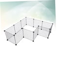 thumbnail image 3 of IFANLANDOR Black Iron Pet Cage for Dog Rabbit with Durable Design and Easy Assembly Portable Folding Crate 35x35, 3 of 8