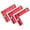 Three consecutive-Red, variant on Sturdy Jewelry Clay Bead Maker Tool With Hole Punches For Uniform Earring Pendants And Craft Projects